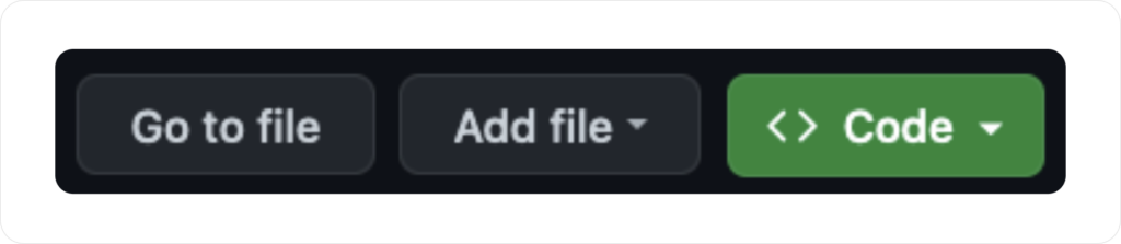 Step 2: 'Code' dropdown button on GitHub repository interface